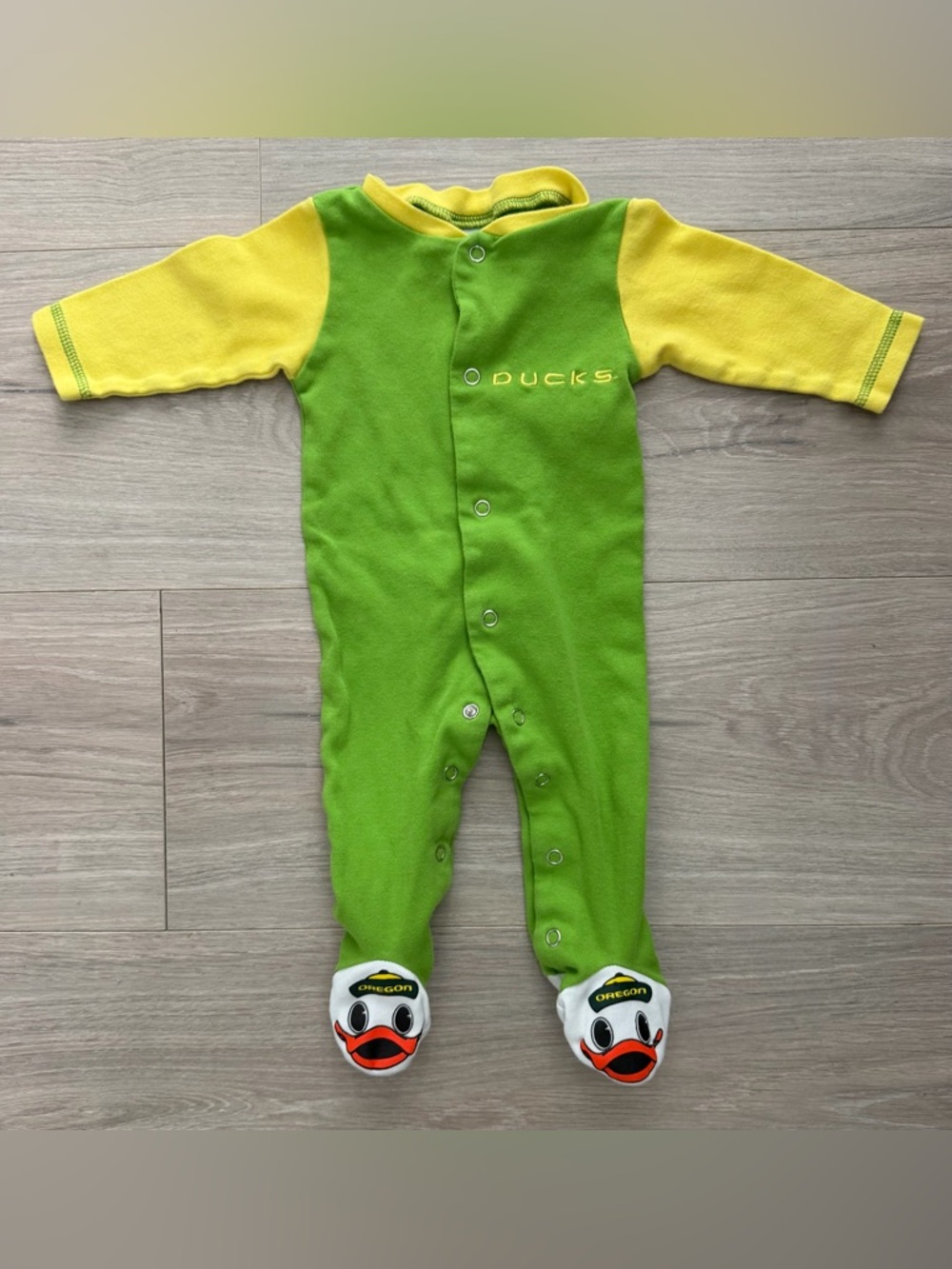 Oregon Ducks One-Piece Footed Sleeper